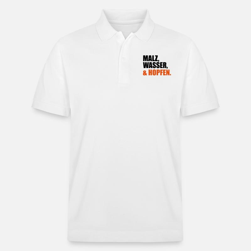 Bier - Stanley/Stella Unisex Bio-Poloshirt PREPSTER - Weiß