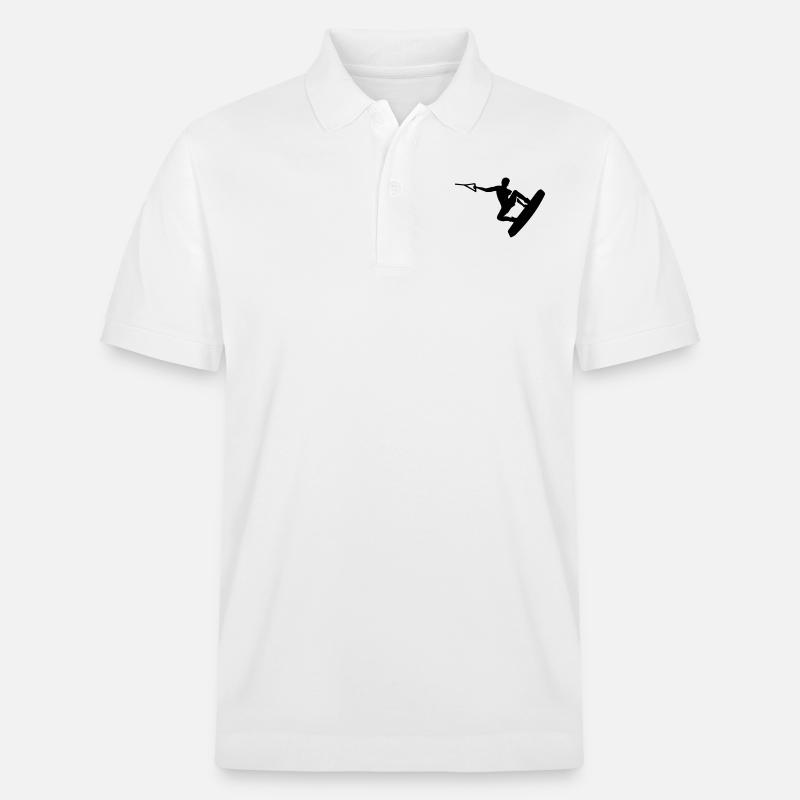 Wakeboard - Stanley/Stella Unisex Bio-Poloshirt PREPSTER - Weiß