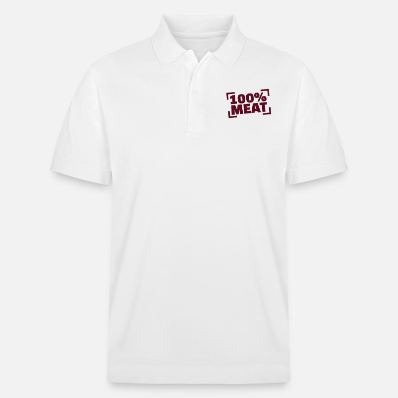 100% Meat - Polo PREPSTER bio Stanley/Stella Unisexe - blanc