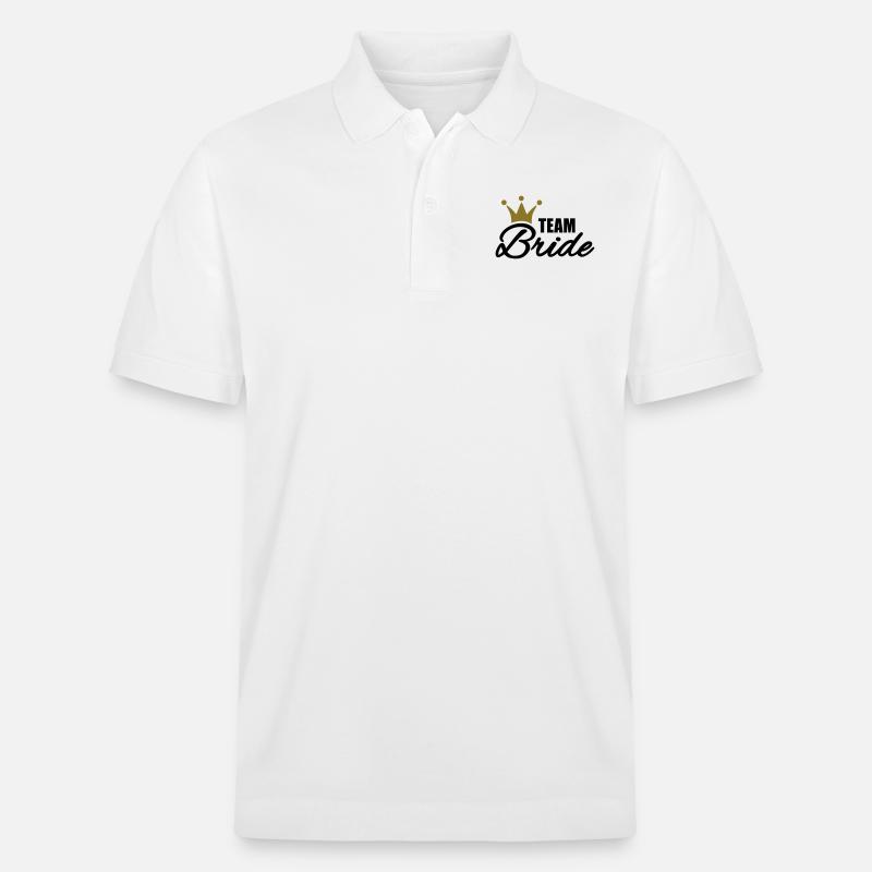 Team Bride - Stanley/Stella Unisex Bio-Poloshirt PREPSTER - Weiß