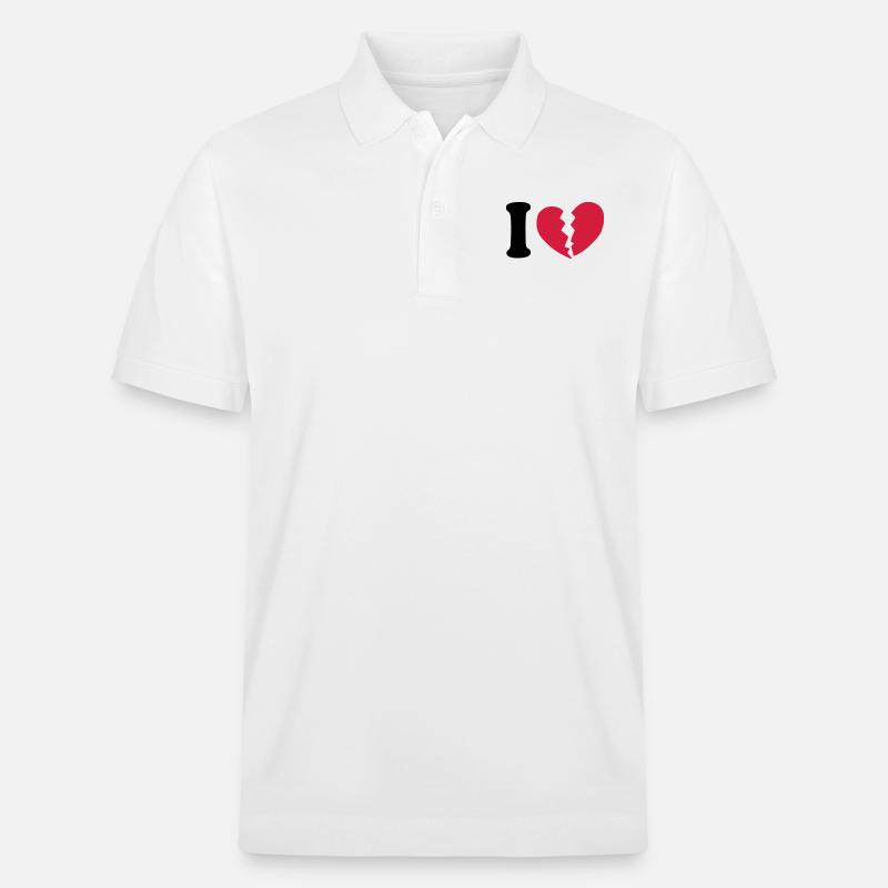 I hate - Polo PREPSTER bio Stanley/Stella Unisexe - blanc