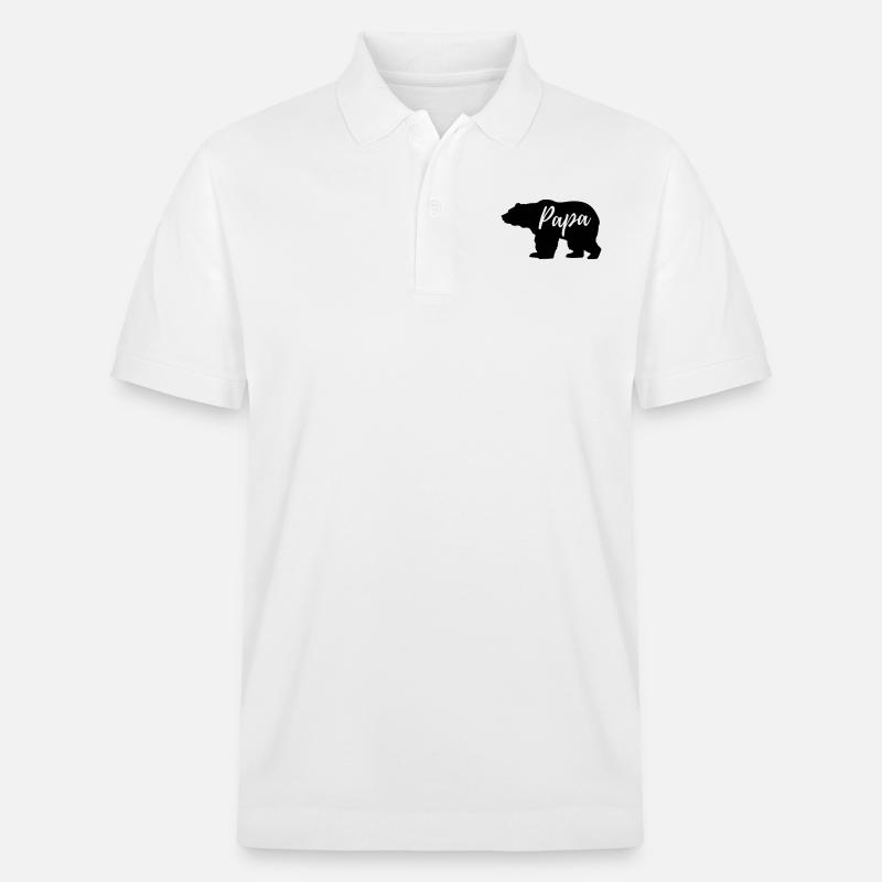 Papa Bär - Stanley/Stella Unisex Bio-Poloshirt PREPSTER - Weiß