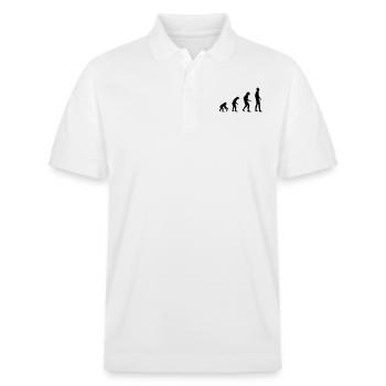 Evolution - Stanley/Stella Unisex Bio-Poloshirt PREPSTER - Weiß - Vorne - Roxy (174cm) & Andy (188cm)