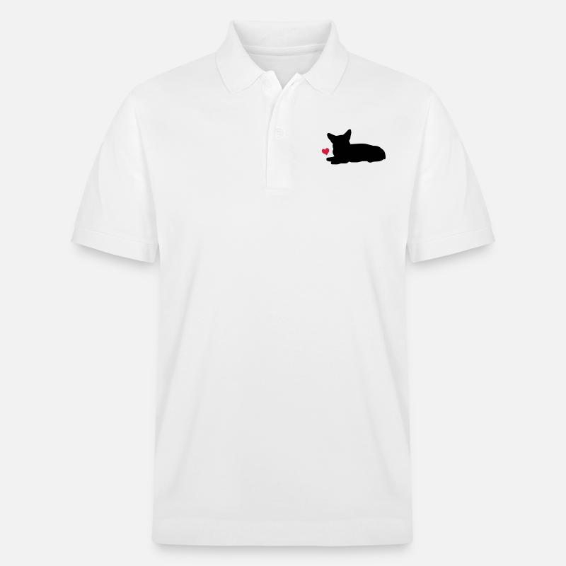 Corgi - Stanley/Stella Unisex Bio-Poloshirt PREPSTER - Weiß
