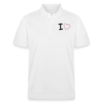 J’adore - Polo PREPSTER bio Stanley/Stella Unisexe - blanc - Devant - Roxy (174cm) & Andy (188cm)