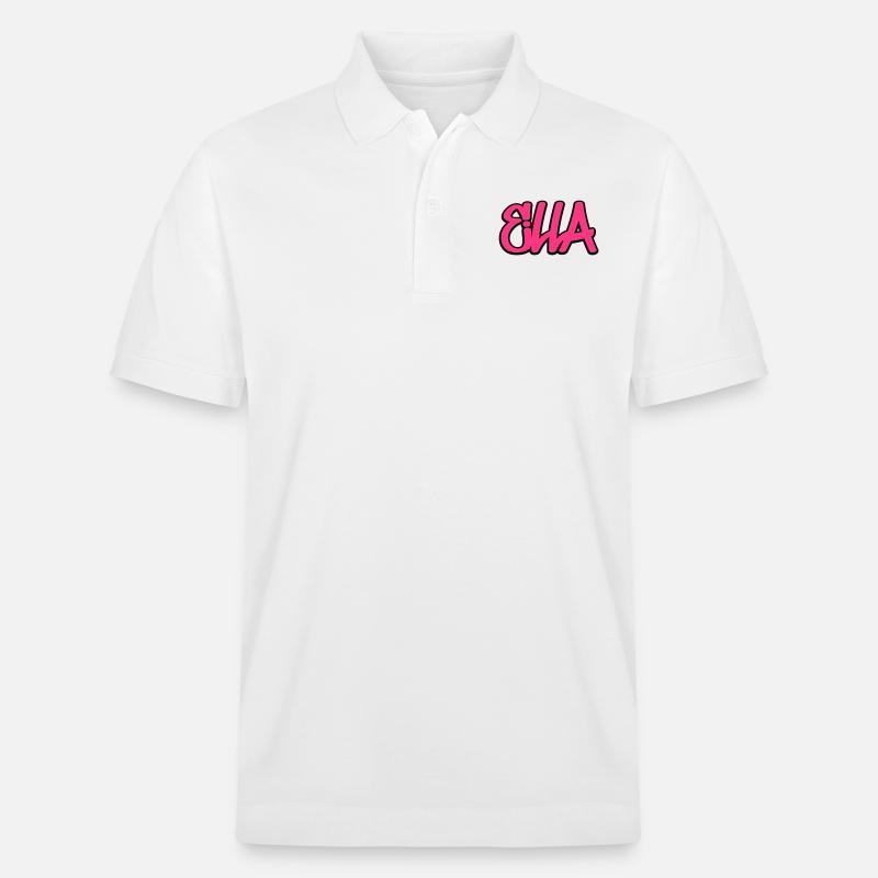 Ella Nom Graffiti Hip Hop - Polo PREPSTER bio Stanley/Stella Unisexe - blanc