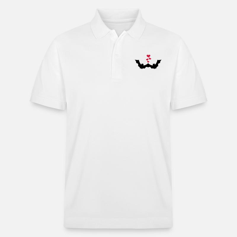 Fledermaus - Stanley/Stella Unisex Bio-Poloshirt PREPSTER - Weiß