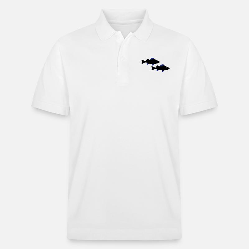 Poisson perche - Polo PREPSTER bio Stanley/Stella Unisexe - blanc