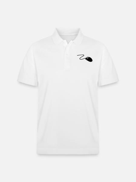 Mouse - Stanley/Stella Unisex Organic Polo Shirt PREPSTER - white