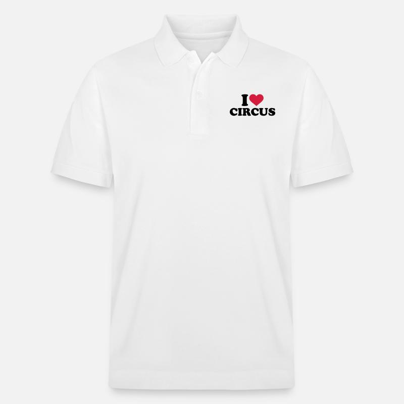 Zirkus - Stanley/Stella Unisex Bio-Poloshirt PREPSTER - Weiß