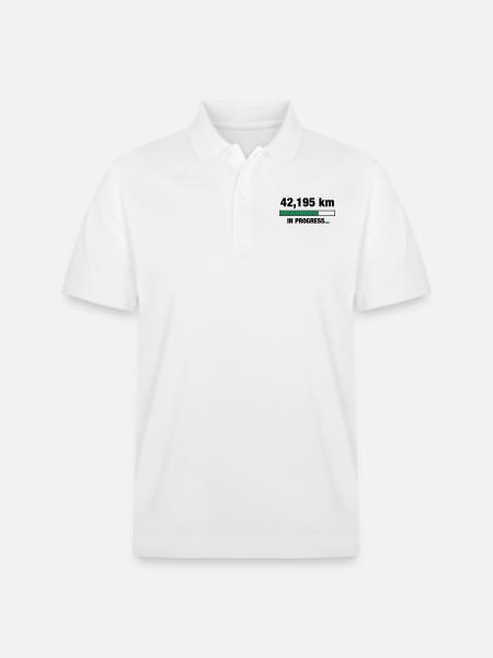 Marathon in progress - Stanley/Stella Unisex Organic Polo Shirt PREPSTER - white