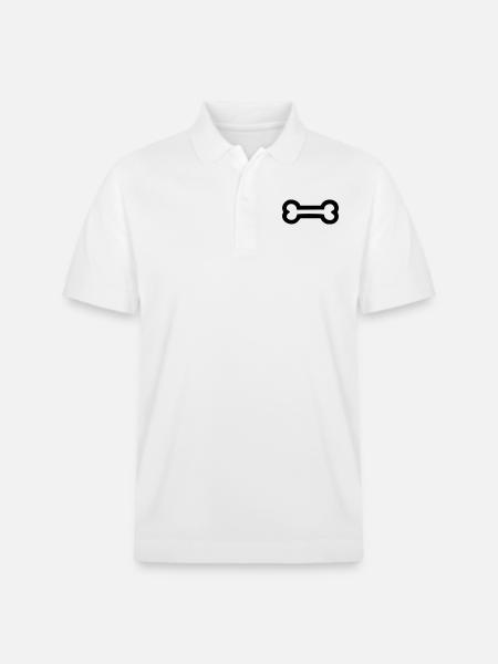 Dog Bones Bones Dogs - Stanley/Stella Unisex Organic Polo Shirt PREPSTER - white