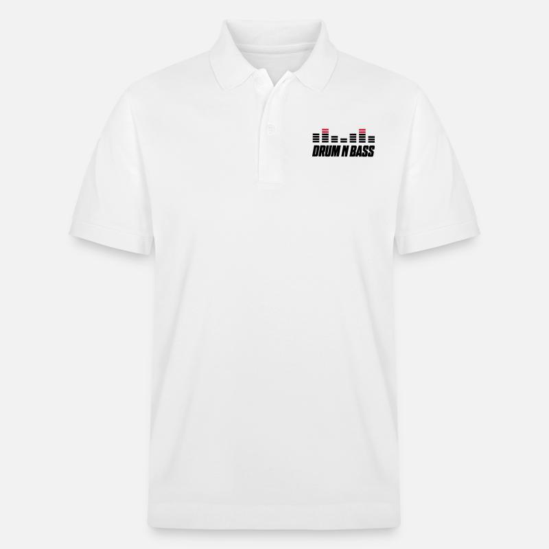 drum bass - Stanley/Stella Unisex Bio-Poloshirt PREPSTER - Weiß