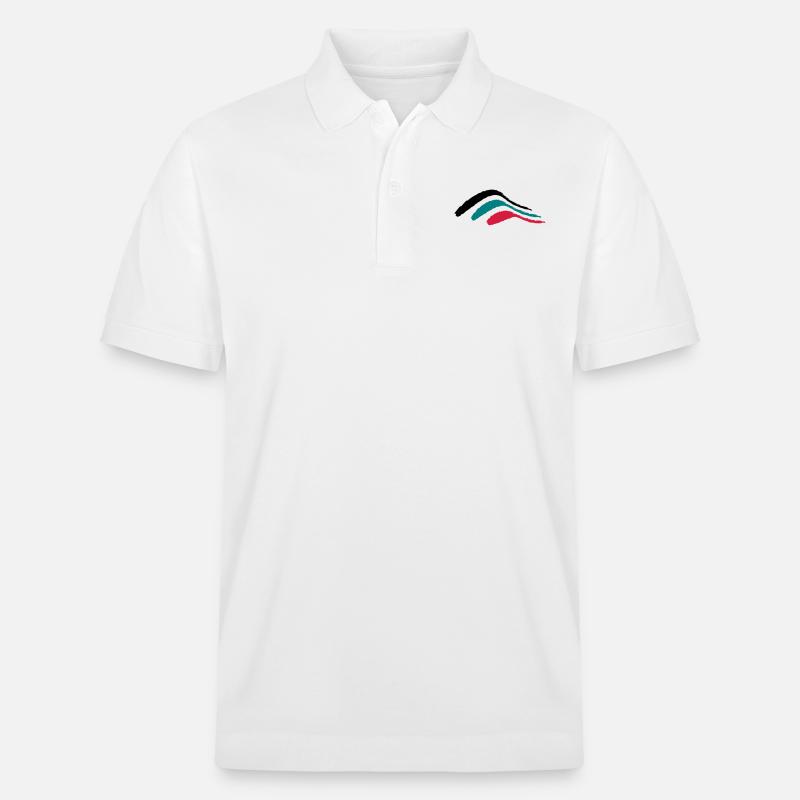 stripe bush_vec_3 fr - Polo PREPSTER bio Stanley/Stella Unisexe - blanc