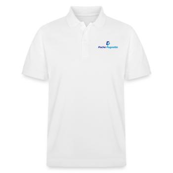 Poche Pugnette - Stanley/Stella Unisex Organic Polo Shirt PREPSTER - white - Front - Roxy (174cm) & Andy (188cm)