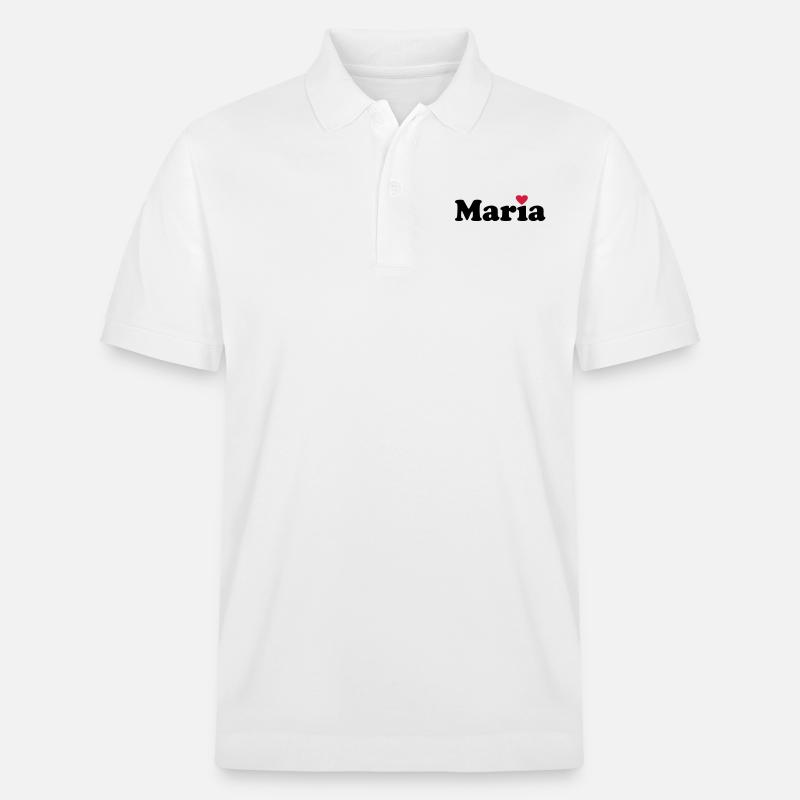 Maria - Stanley/Stella Unisex Bio-Poloshirt PREPSTER - Weiß