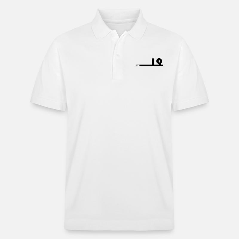 19_Black - Stanley/Stella Unisex Bio-Poloshirt PREPSTER - Weiß