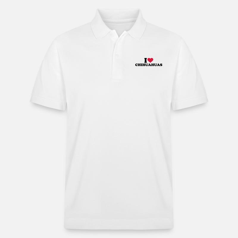 I love Chihuahuas - Polo PREPSTER bio Stanley/Stella Unisexe - blanc