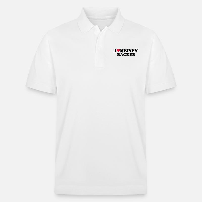 Bäcker - Stanley/Stella Unisex Bio-Poloshirt PREPSTER - Weiß