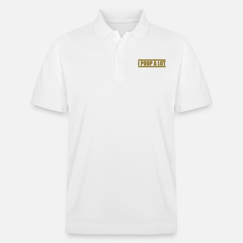Je fais beaucoup caca - Polo PREPSTER bio Stanley/Stella Unisexe - blanc