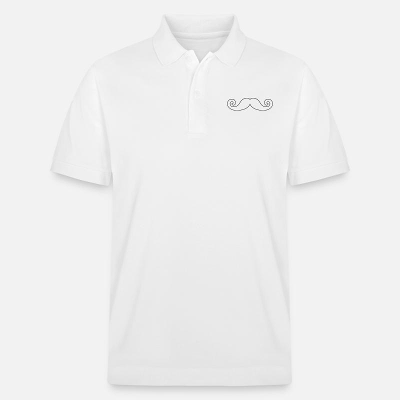 Moustache - Stanley/Stella Unisex Bio-Poloshirt PREPSTER - Weiß