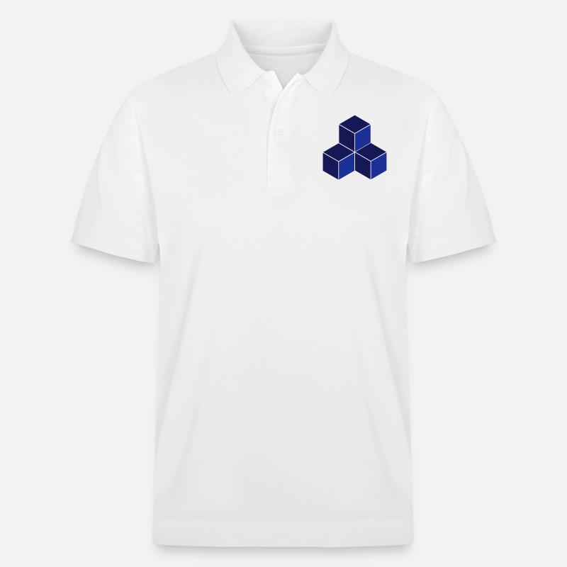 Cube - Stanley/Stella Unisex Bio-Poloshirt PREPSTER - Weiß