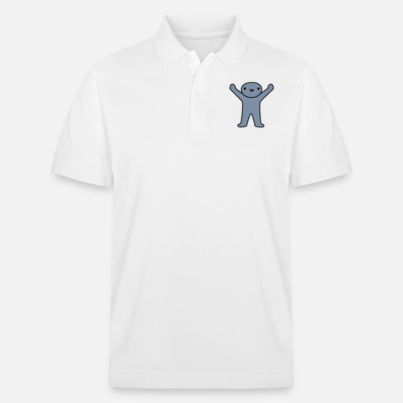 Design de petit homme heureux - Polo PREPSTER bio Stanley/Stella Unisexe - blanc