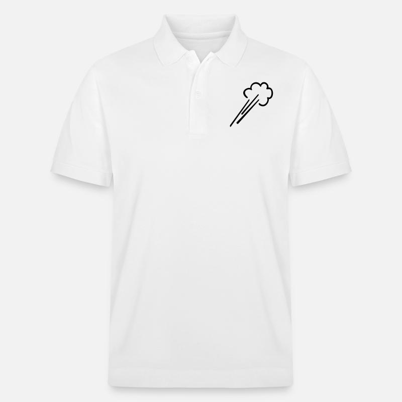 Débit d'air / vent (1c) - Polo PREPSTER bio Stanley/Stella Unisexe - blanc