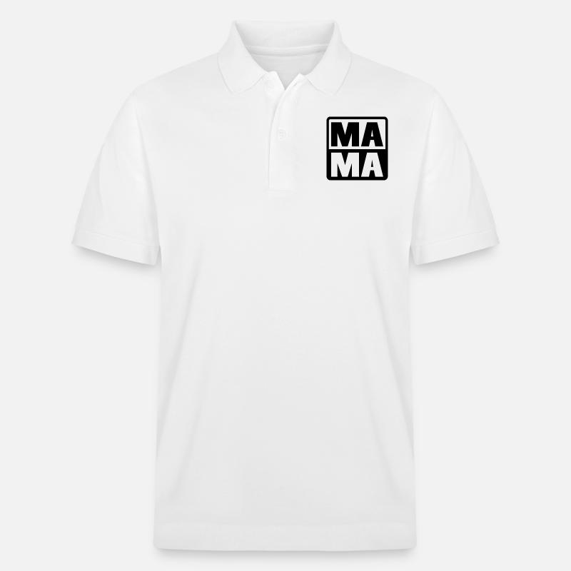 MAMA - Stanley/Stella Unisex Bio-Poloshirt PREPSTER - Weiß