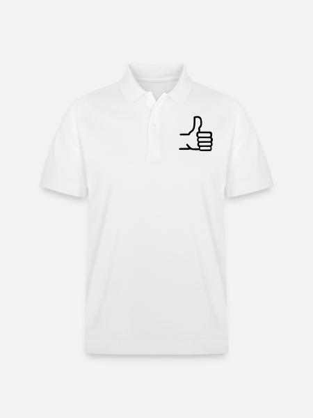 Thumbs up - Stanley/Stella Unisex Organic Polo Shirt PREPSTER - white