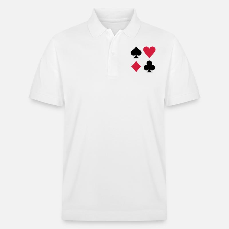 Poker - Stanley/Stella Unisex Bio-Poloshirt PREPSTER - Weiß