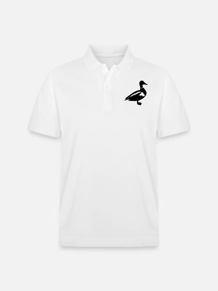 Duck mallard - Stanley/Stella Unisex Organic Polo Shirt PREPSTER - white