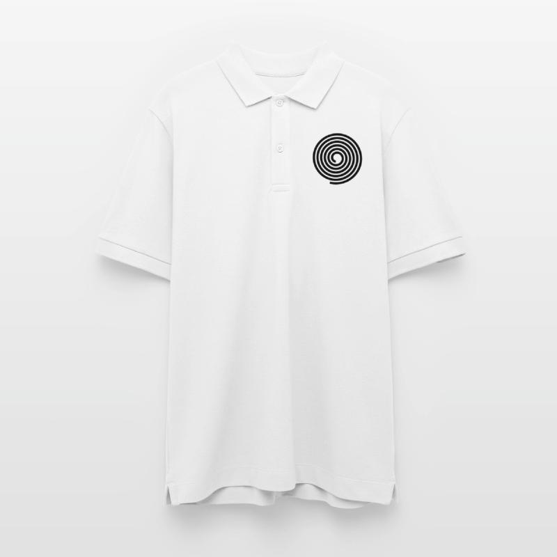 Spirals pattern vector template Stanley/Stella Unisex Organic Polo Shirt PREPSTER