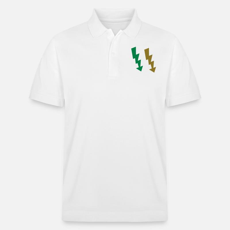 Éclairs Symbole 2 - Polo PREPSTER bio Stanley/Stella Unisexe - blanc