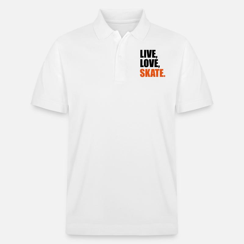 skate - Stanley/Stella Unisex Bio-Poloshirt PREPSTER - Weiß