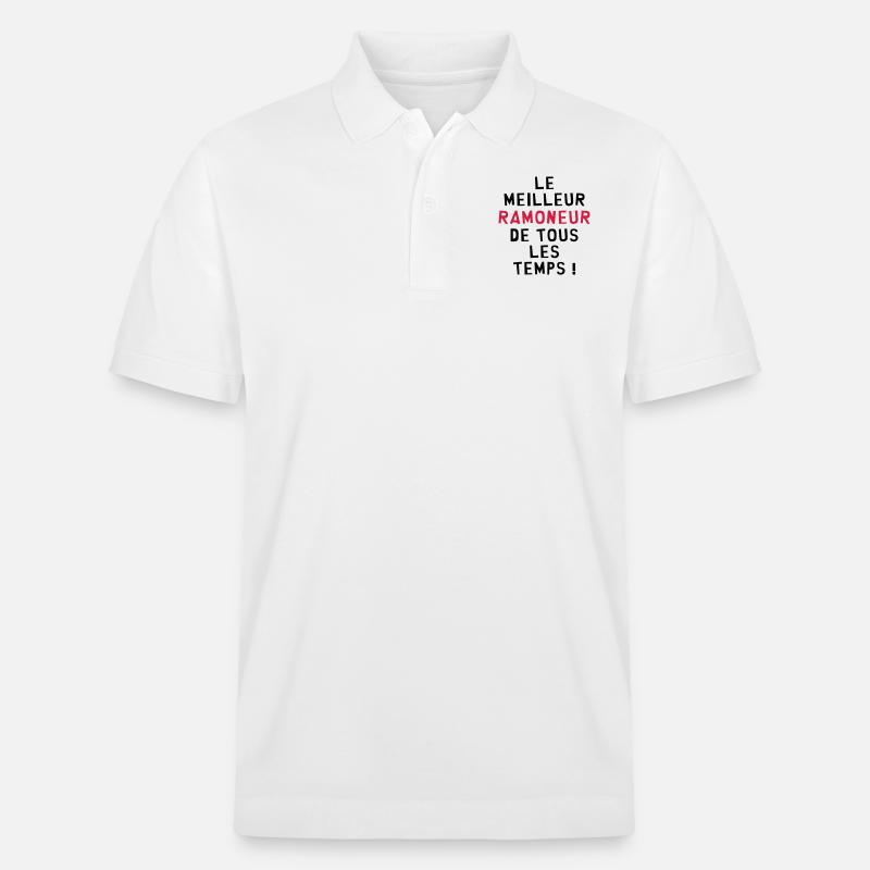 Ramoneur / Ramoner / Cheminée / Artisan - Polo PREPSTER bio Stanley/Stella Unisexe - blanc