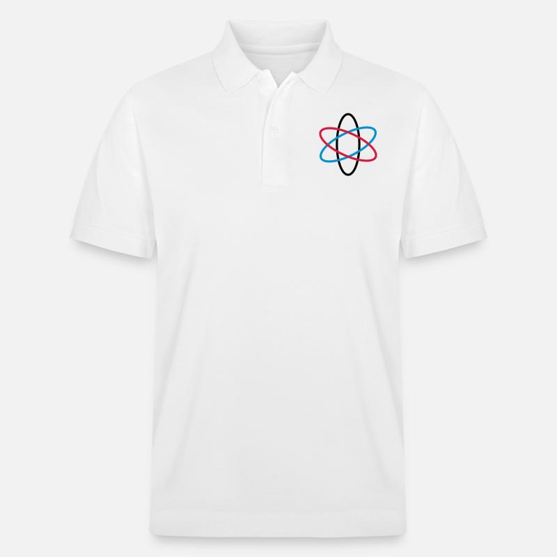 atom_neutron_02 - Stanley/Stella Unisex Bio-Poloshirt PREPSTER - Weiß
