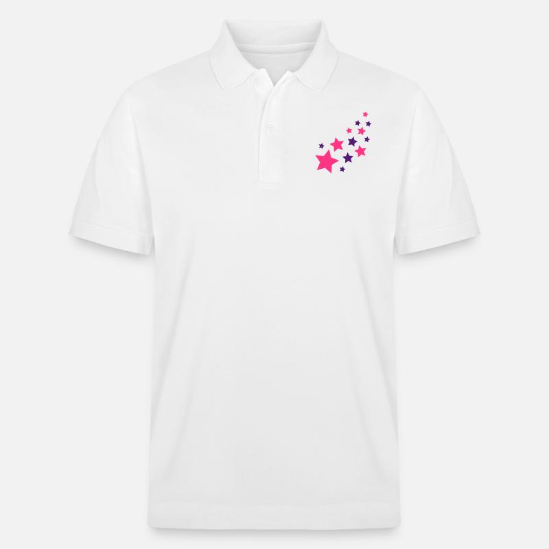 Sterne - Stanley/Stella Unisex Bio-Poloshirt PREPSTER - Weiß