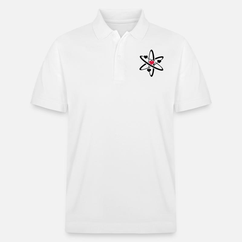 heart atom - Polo PREPSTER bio Stanley/Stella Unisexe - blanc