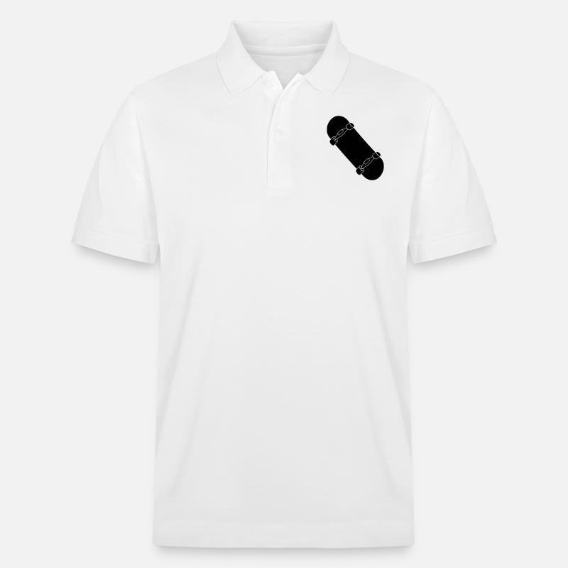 Skateboard - Stanley/Stella Unisex Bio-Poloshirt PREPSTER - Weiß