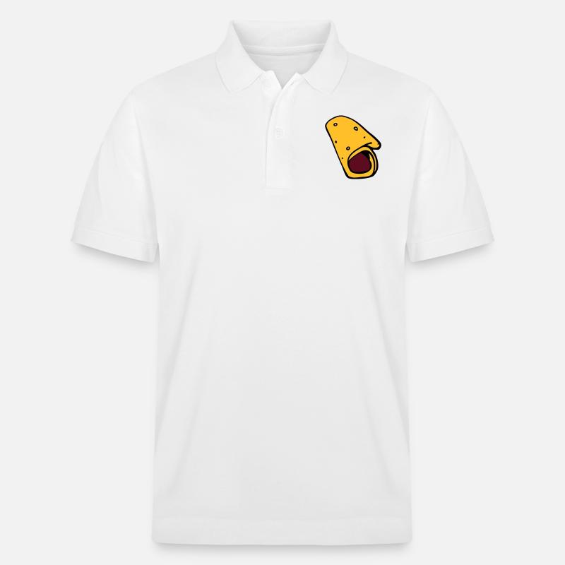 burrito Pfannkuchen-Pfannkuchen-Wurst - Stanley/Stella Unisex Bio-Poloshirt PREPSTER - Weiß