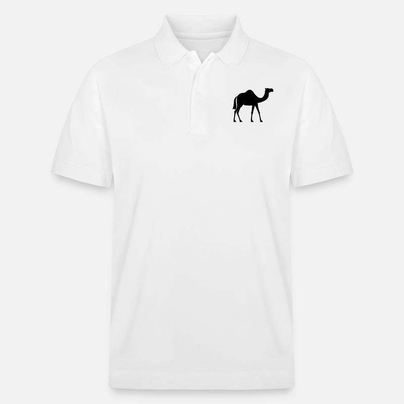 Kamel - Stanley/Stella Unisex Bio-Poloshirt PREPSTER - Weiß