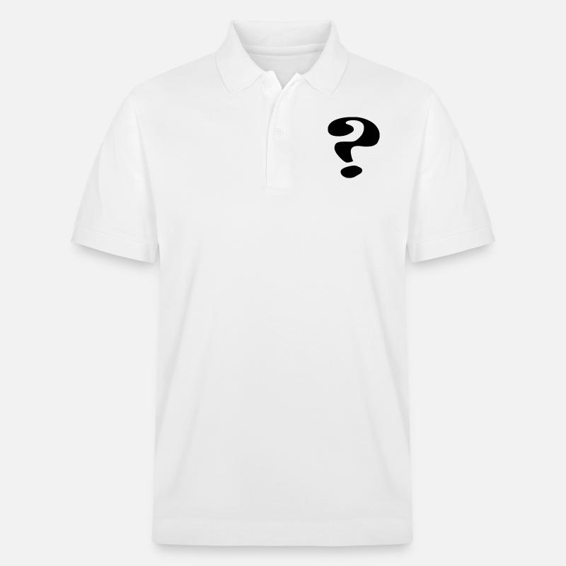 questionmark / Fragezeichen / point - Stanley/Stella Unisex Bio-Poloshirt PREPSTER - Weiß