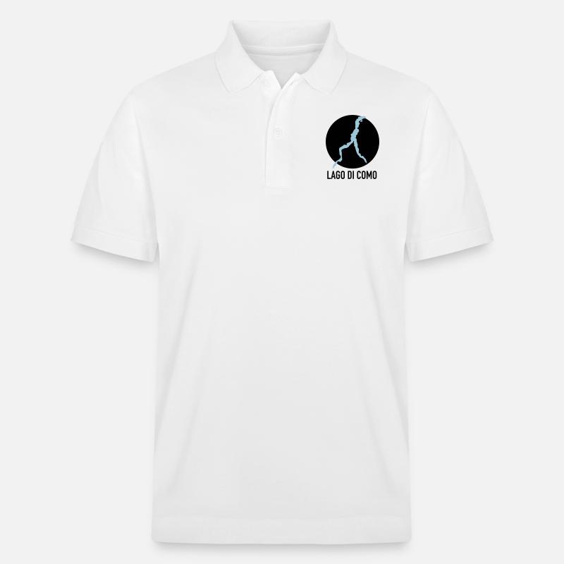 LAGO DI COMO - Comer See - Stanley/Stella Unisex Bio-Poloshirt PREPSTER - Weiß