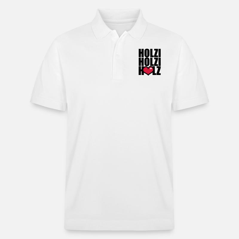 Ich und mein Holz - Stanley/Stella Unisex Bio-Poloshirt PREPSTER - Weiß