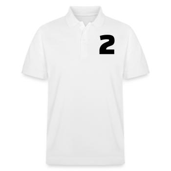 2 - Stanley/Stella Unisex Organic Polo Shirt PREPSTER - white - Front - Roxy (174cm) & Andy (188cm)