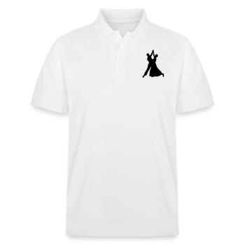 Tanzen - Stanley/Stella Unisex Bio-Poloshirt PREPSTER - Weiß - Vorne - Roxy (174cm) & Andy (188cm)