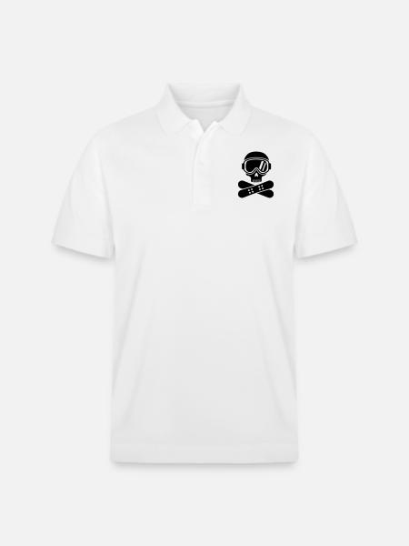 Snowboard - Stanley/Stella Unisex Organic Polo Shirt PREPSTER - white