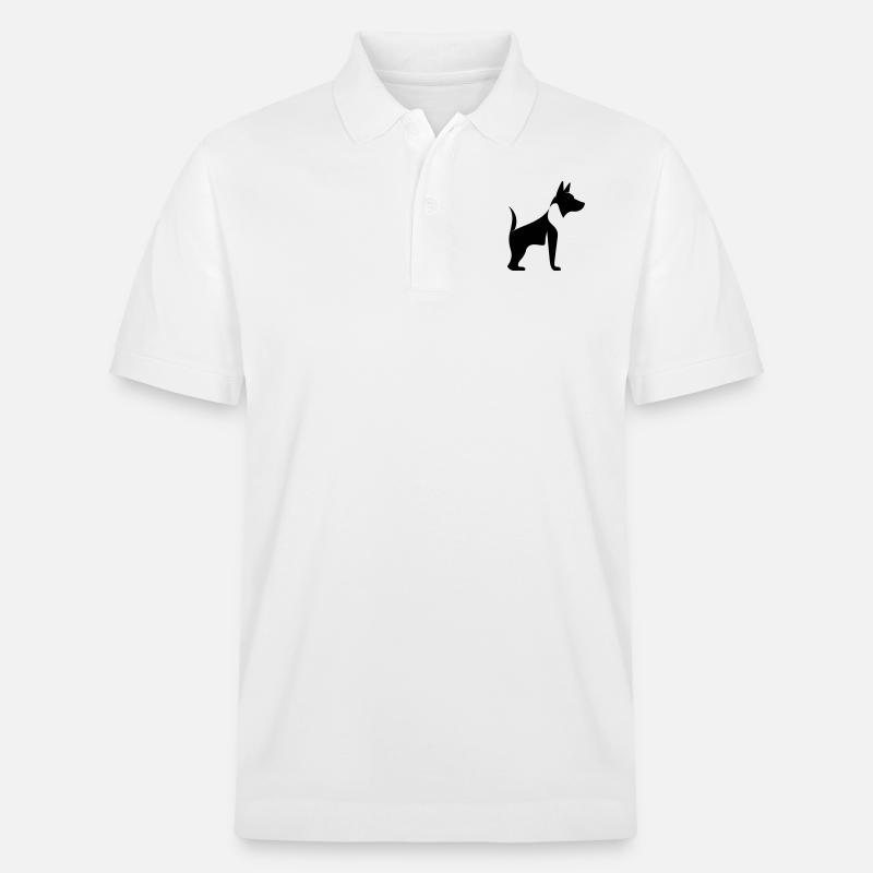 Hund - Stanley/Stella Unisex Bio-Poloshirt PREPSTER - Weiß