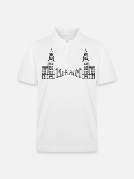 Frankfurter Tor Berlin - Stanley/Stella Unisex Organic Polo Shirt PREPSTER - white